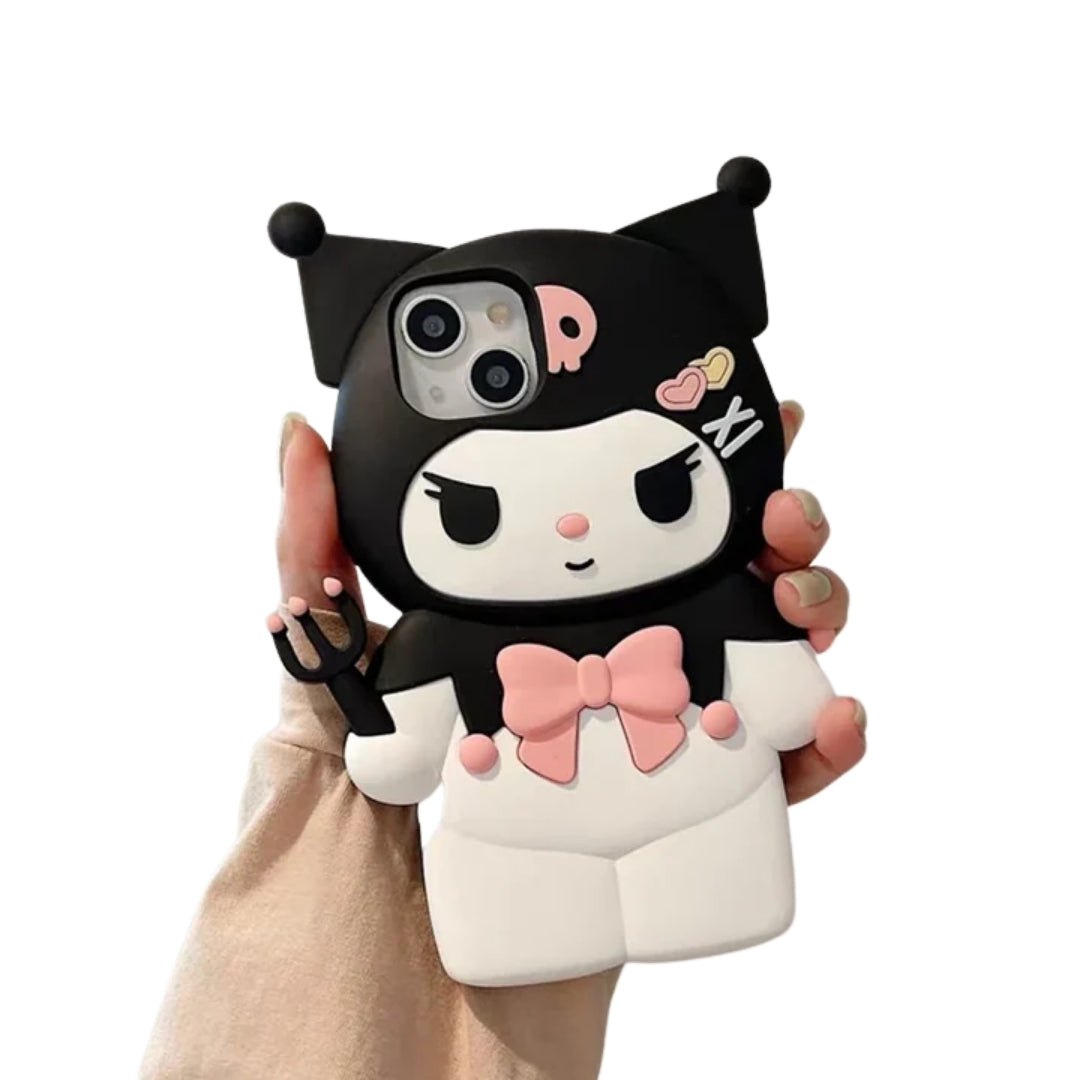For iPhone 15 Plus 14 Pro Max 12 11 13 Pro X XS XR 12 Max 3D Family Cartoon Silicon Soft Phone Case