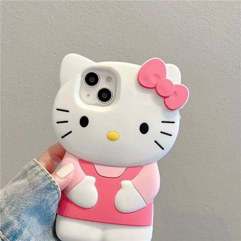 for iPhone 13 Mini 12 Pro 14 Plus 15 Pro Max 11 X XS Max XR 7 8 Plus SE Soft Cartoon Silicon Back Phone Case