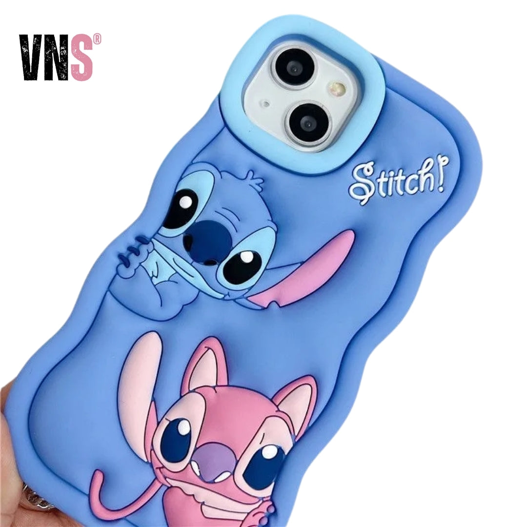 3D Cartoon Silicon Wave Side Soft Phone Case for iPhone 11 12 Mini 13 Pro 14 Plus 15 Pro Max X XS XR 7 8 6 6s Plus SE