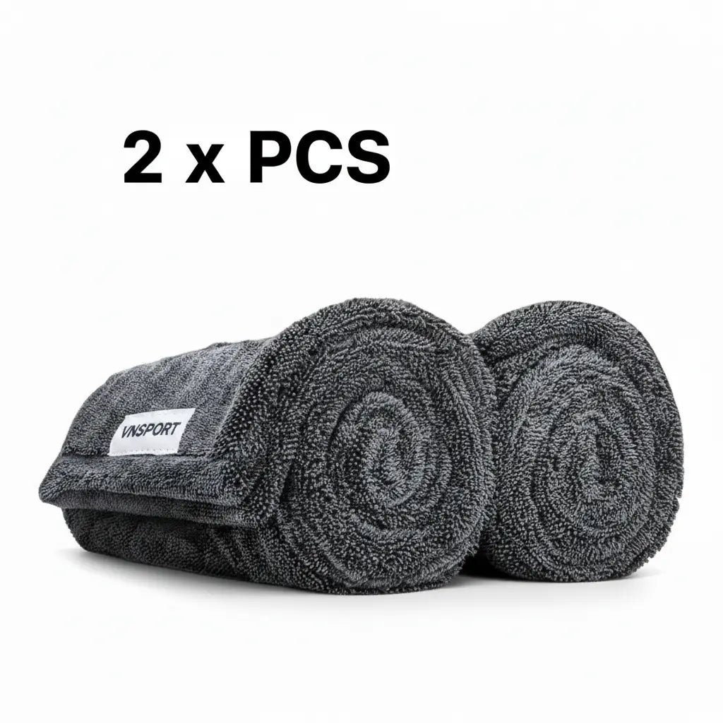 VNSPORT Car Drying Towels – Microfiber Towels for Cars (36" x 24"), Ultra-Absorbent, Streak-Free, Scratch-Free, No Water Spots, Double-Twist Pile & Edgeless Design