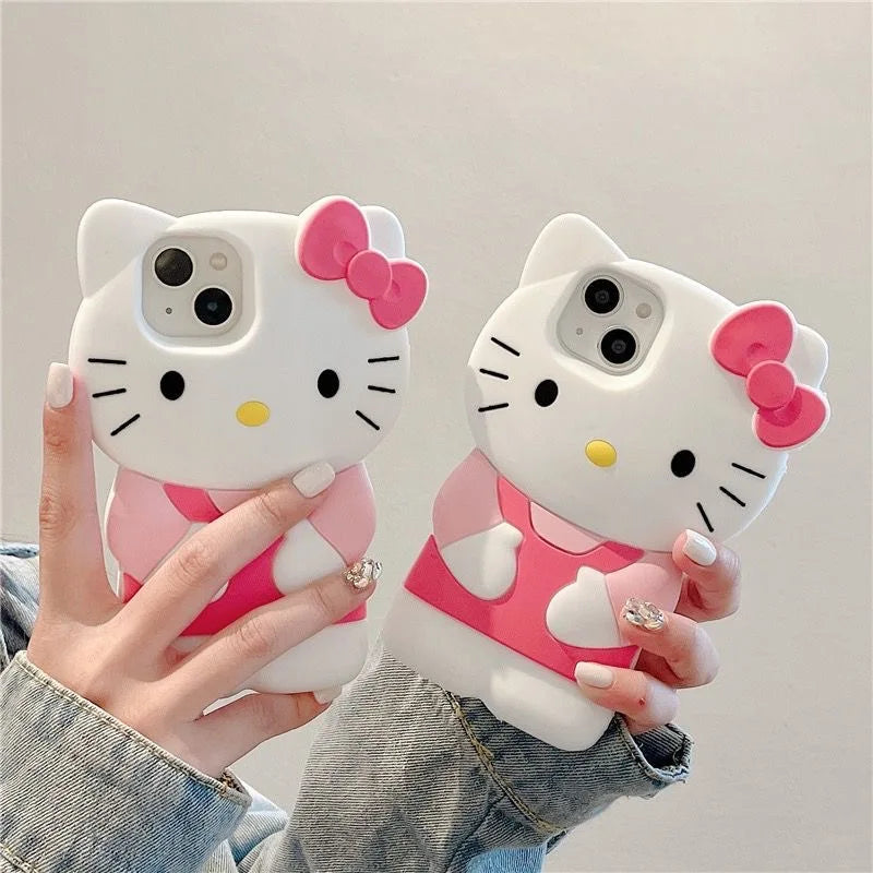 for iPhone 13 Mini 12 Pro 14 Plus 15 Pro Max 11 X XS Max XR 7 8 Plus SE Soft Cartoon Silicon Back Phone Case
