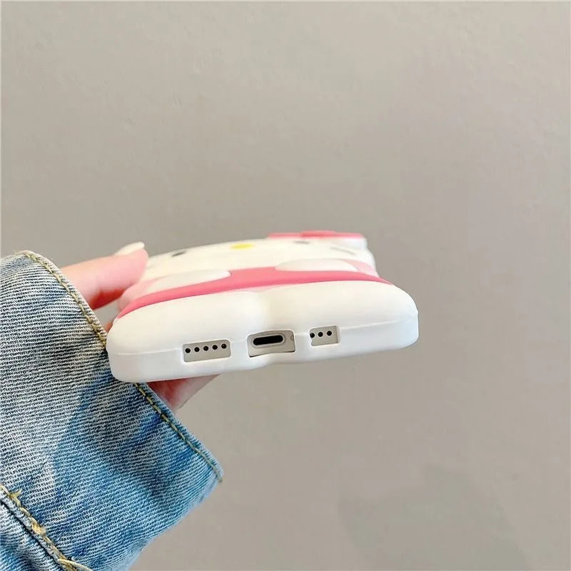 for iPhone 13 Mini 12 Pro 14 Plus 15 Pro Max 11 X XS Max XR 7 8 Plus SE Soft Cartoon Silicon Back Phone Case