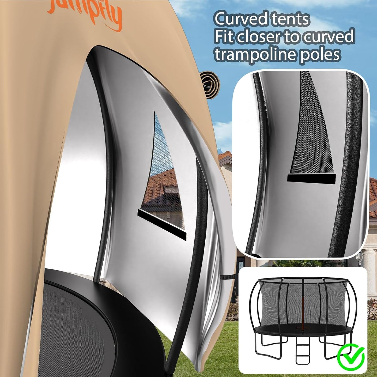 Trampoline Customizable Tent for 17FT Trampoline